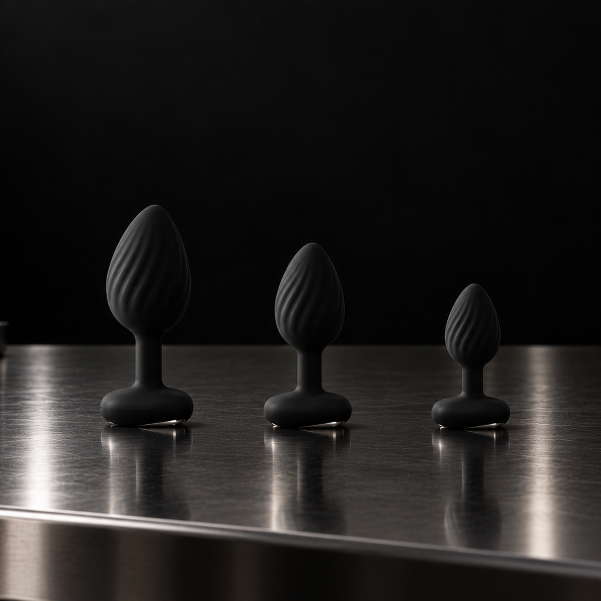 RC Butt Plug Set with Vibration